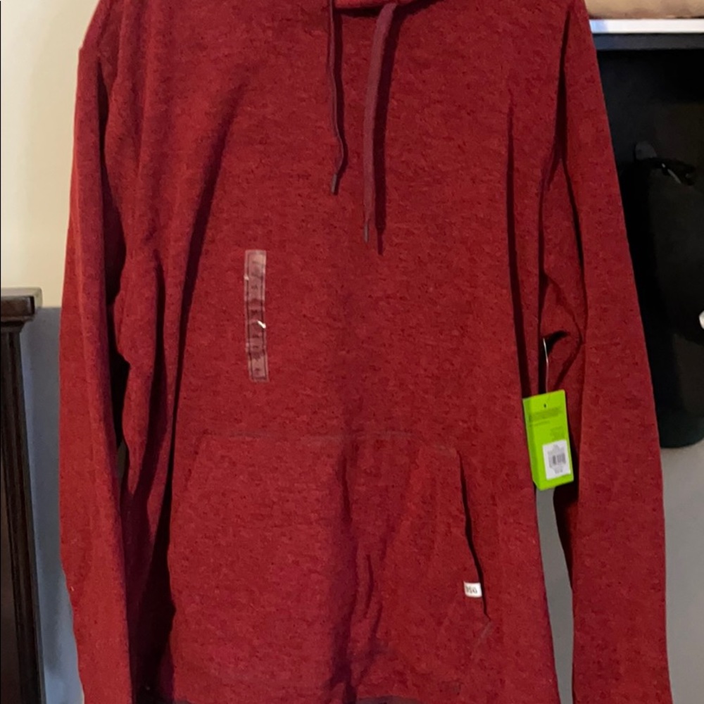 Red and black hoodie